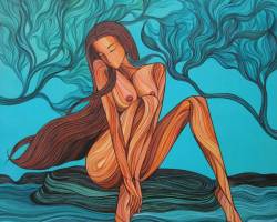 Allure No.2 (2015)- Acrylic on Canvas - 91.5 x 91.5 cm