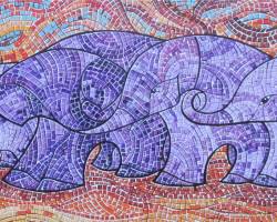 Checkmates 2 (2014) - Acrylic on Canvas - 41 x 91.5 cm