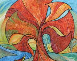 Nature in Check #2 (2013) - Acrylic on Canvas - 112 x112 cm