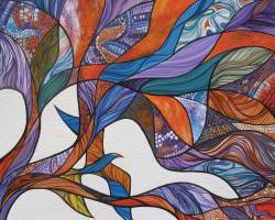 Potpourri (2013) - Acrylic on Canvas - 112 x 112 cm