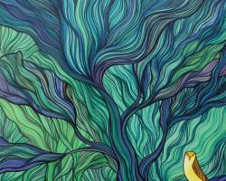 Quiet Contemplation (2013) - Acrylic on Canvas - 61 x 61cm