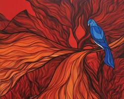 Quiet Contemplation #3 (2013) - Acrylic on Canvas - 61 x 61cm